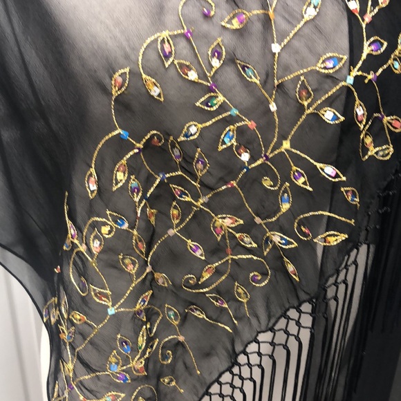 100% silk shawl - Picture 2 of 5